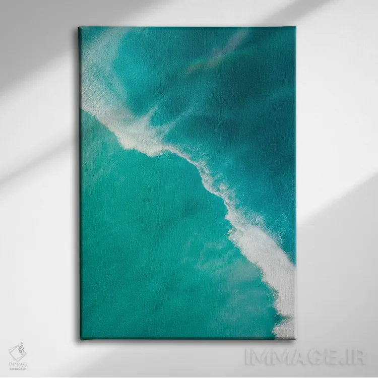 تابلو دکوراتیو شکاف موج شماره دو اثر جکسون رابرتز - نمای روبهرو روی دیوار