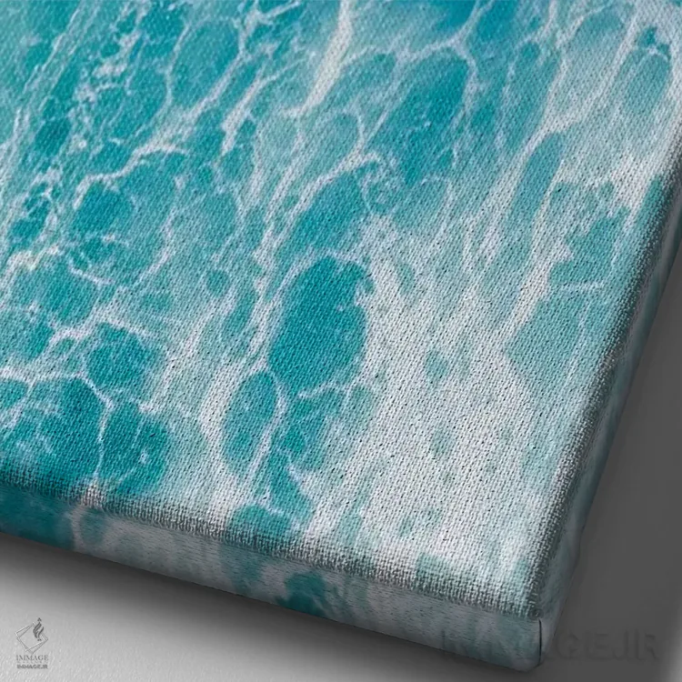 تابلو دکوراتیو شکاف موج شماره سه اثر جکسون رابرتز - نمای نزدیک بافت بوم