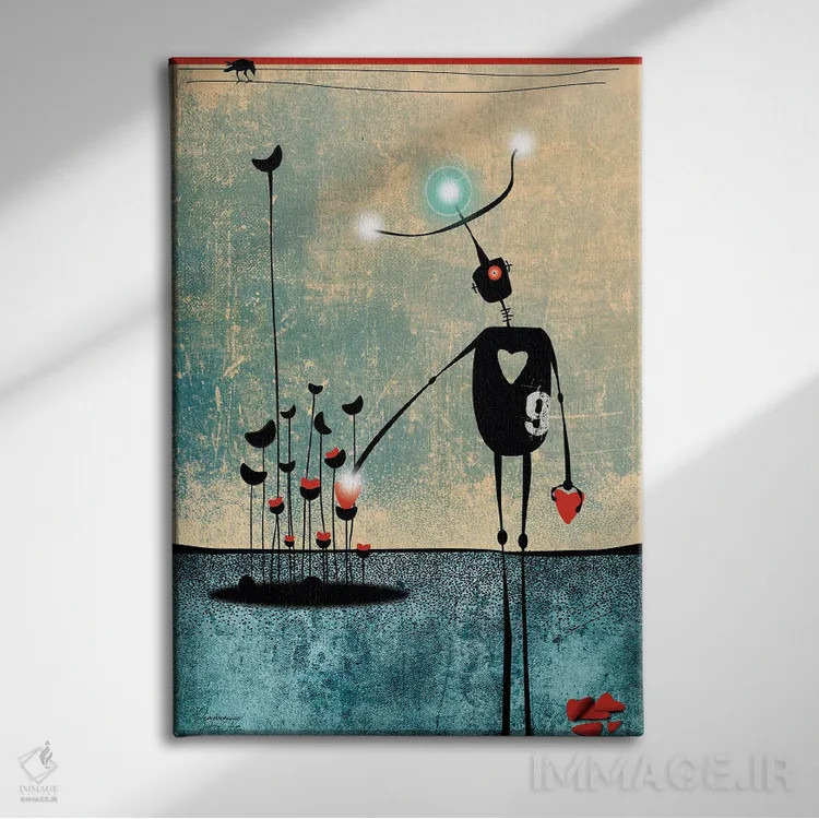 تابلو دکوراتیو پشتکار اثر جفری کولیسون - نمای روبهرو روی دیوار