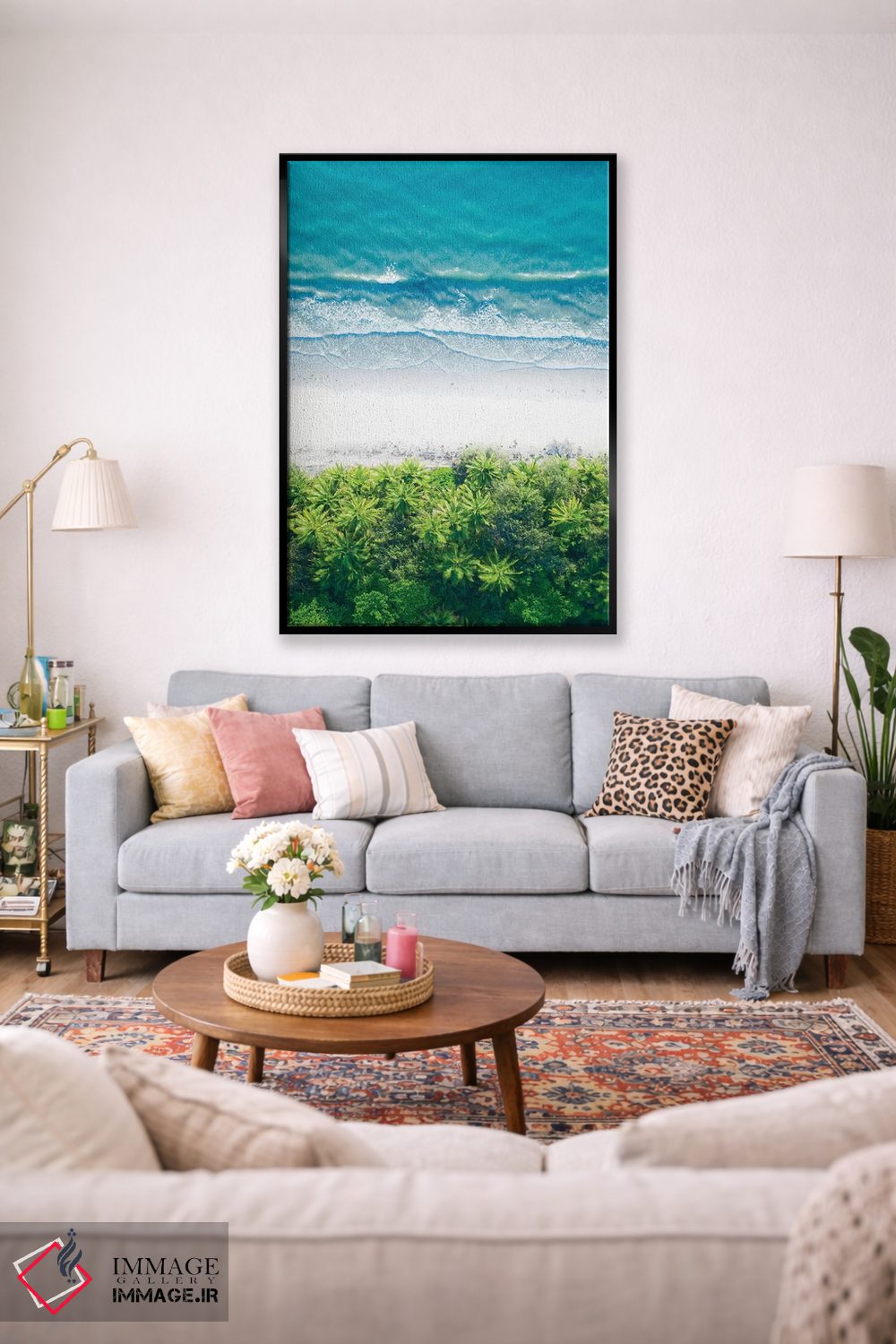 تابلو دکوراتیو جایی که جنگل به دریا می رسد شماره یک اثر جکسون رابرتز - D1B