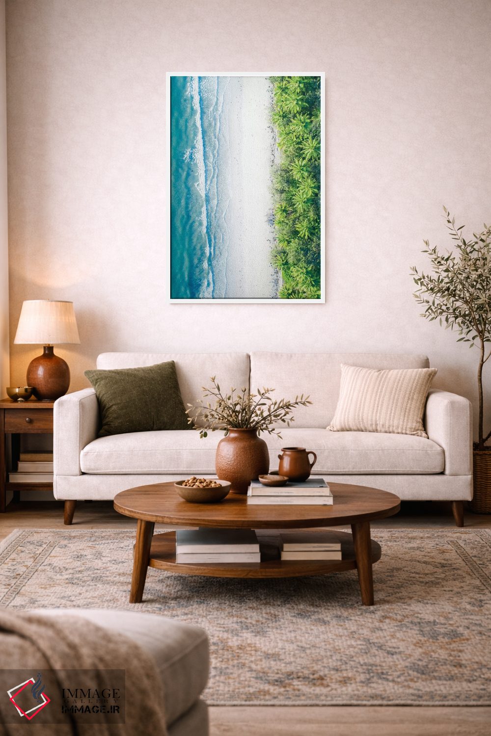 تابلو دکوراتیو جایی که جنگل به دریا می رسد شماره دو اثر جکسون رابرتز - D4W