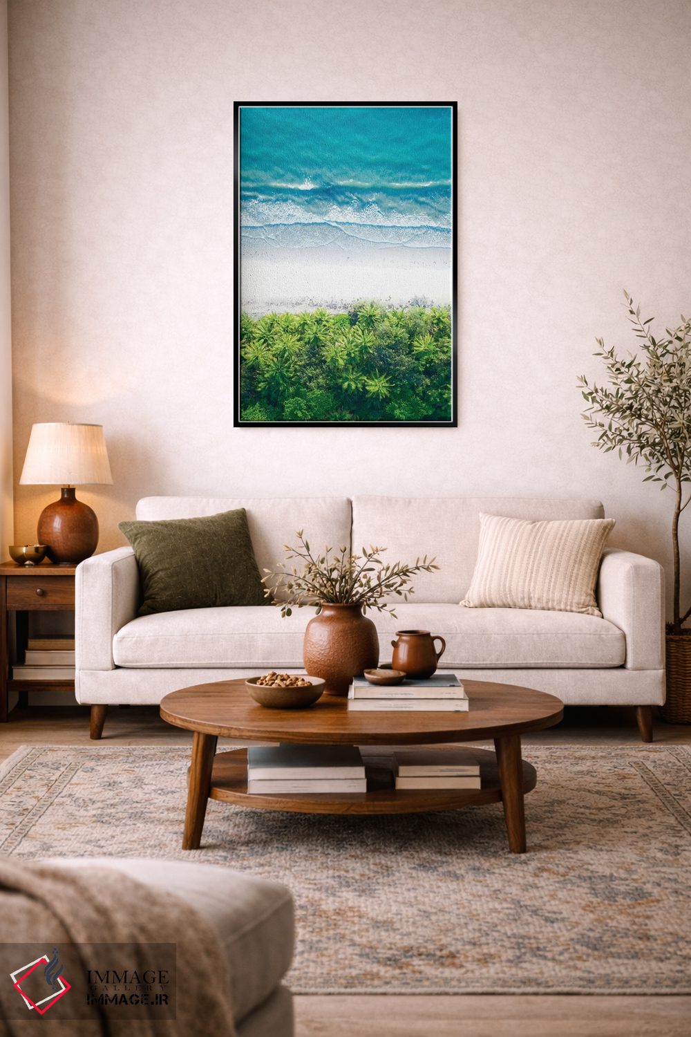 تابلو دکوراتیو جایی که جنگل به دریا می رسد شماره یک اثر جکسون رابرتز - D4B