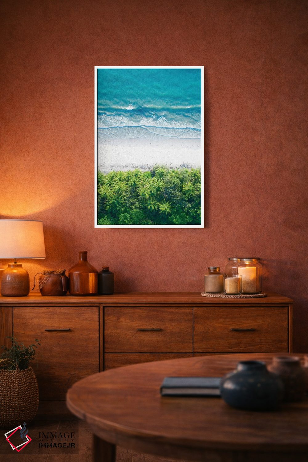 تابلو دکوراتیو جایی که جنگل به دریا می رسد شماره یک اثر جکسون رابرتز - D3W