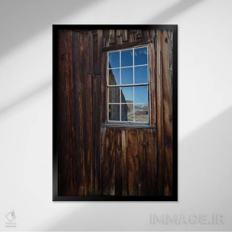 تابلو دکوراتیو California, Bodie State Historic Park. Weathered Window In A… اثر جینز گالری - نمای قابدار مشکی