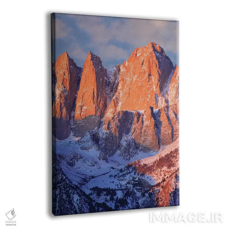 تابلو دکوراتیو California, Mt. Whitney. Mountain landscape in winter.,چشم ا… اثر جینز گالری - نمای پرسپکتیو محصول