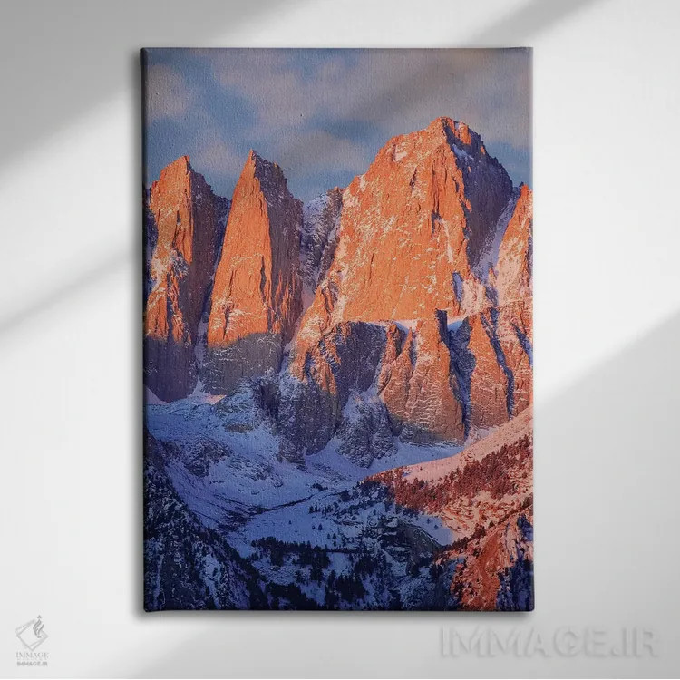 تابلو دکوراتیو California, Mt. Whitney. Mountain landscape in winter.,چشم ا… اثر جینز گالری - نمای روبهرو روی دیوار