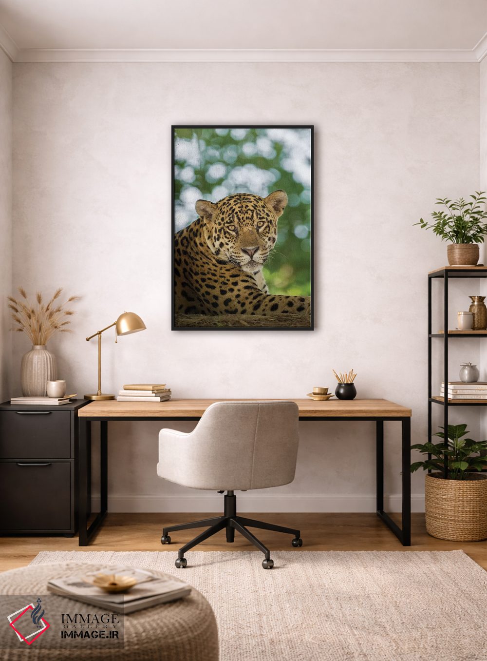 تابلو دکوراتیو Pantanal Conservation Area, Brazil,پرتره جگوار وحشی در حال ا… اثر جینز گالری - D2B