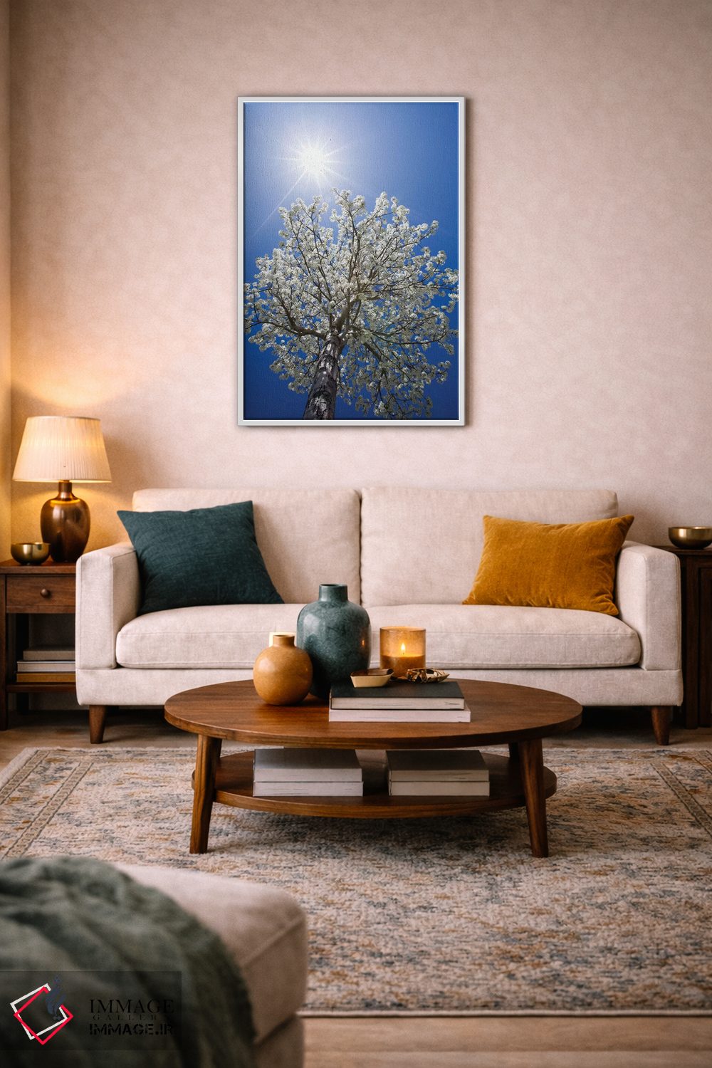 تابلو دکوراتیو California, Bishop. Flowering Pear Tree.,آمریکا، کالیفرنیا… اثر جینز گالری - D2W