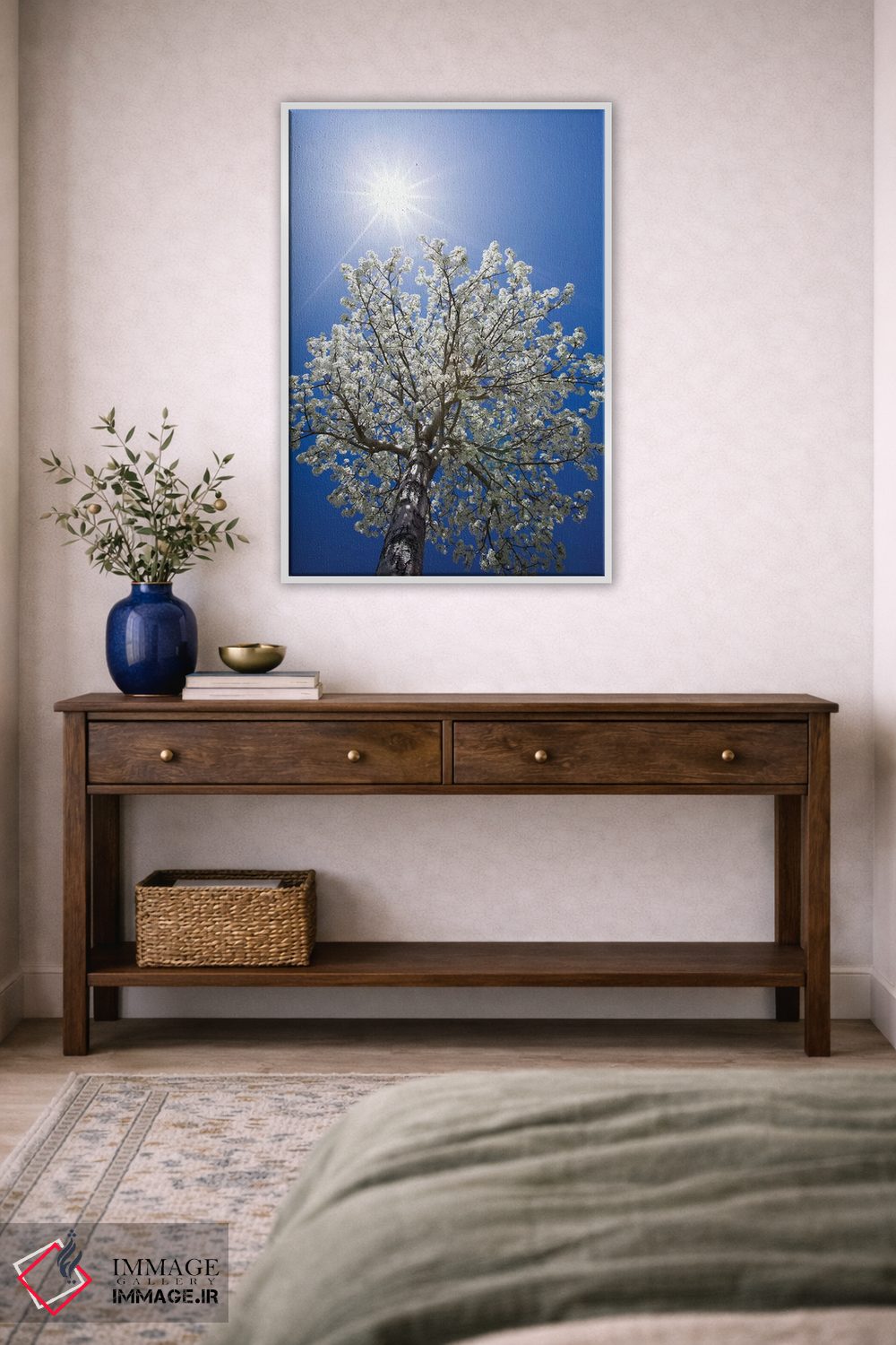 تابلو دکوراتیو California, Bishop. Flowering Pear Tree.,آمریکا، کالیفرنیا… اثر جینز گالری - D3W