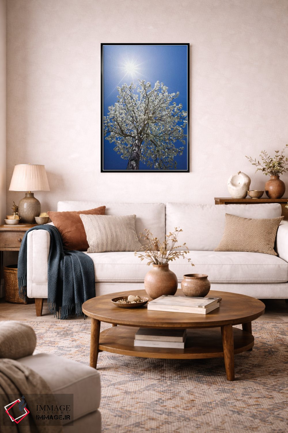 تابلو دکوراتیو California, Bishop. Flowering Pear Tree.,آمریکا، کالیفرنیا… اثر جینز گالری - D4B