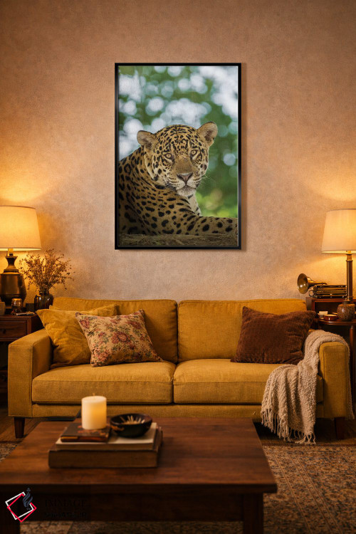 تابلو دکوراتیو Pantanal Conservation Area, Brazil,پرتره جگوار وحشی در حال ا… اثر جینز گالری - D4B