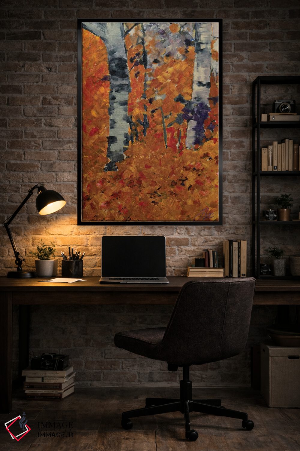 تابلو انتزاعی پاییز اثر جنی لی - D6B