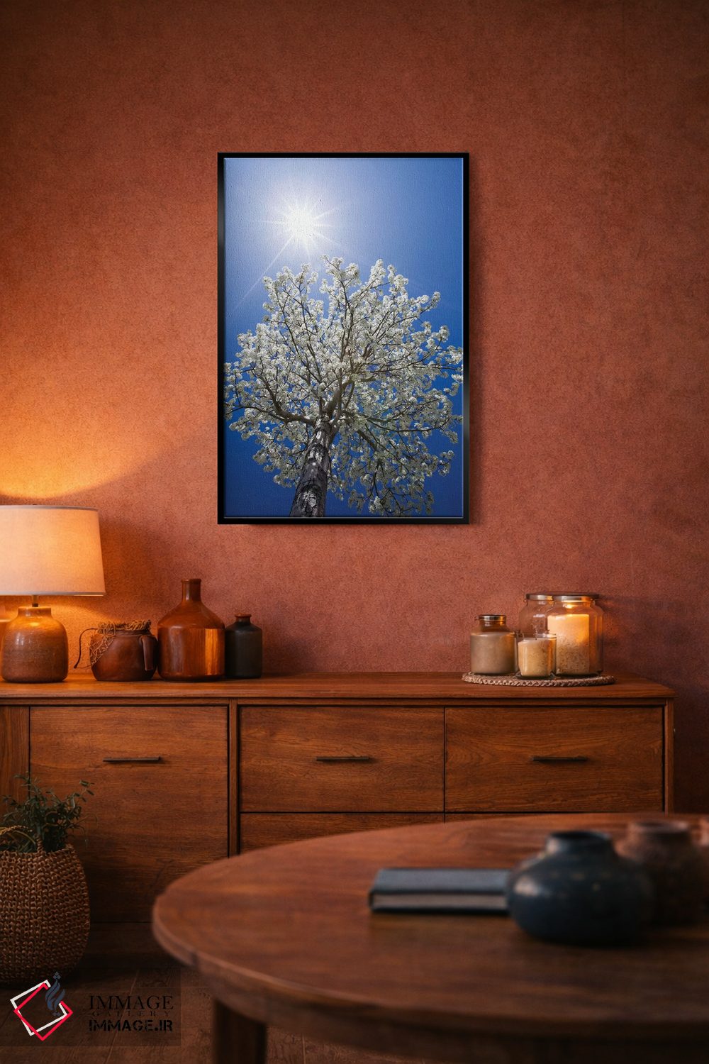 تابلو دکوراتیو California, Bishop. Flowering Pear Tree.,آمریکا، کالیفرنیا… اثر جینز گالری - D5B