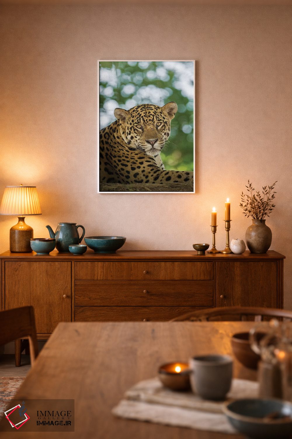 تابلو دکوراتیو Pantanal Conservation Area, Brazil,پرتره جگوار وحشی در حال ا… اثر جینز گالری - D6W