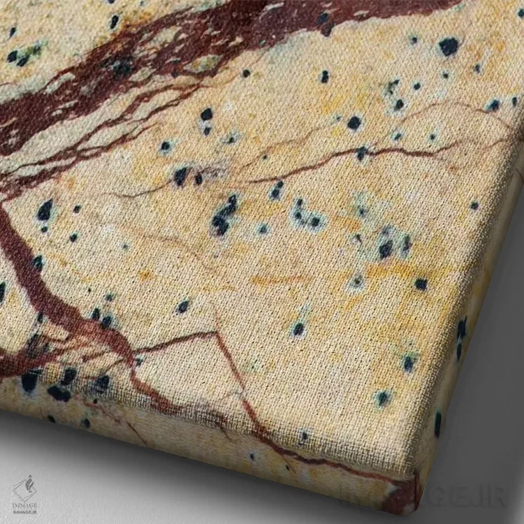 تابلو دکوراتیو California. Detail Of Cut Slab Of Marble Rock.,جزئیات تخته ب… اثر جینز گالری - نمای نزدیک بافت بوم