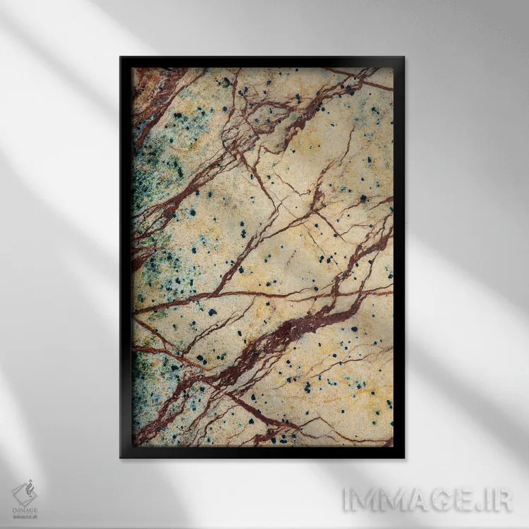 تابلو دکوراتیو California. Detail Of Cut Slab Of Marble Rock.,جزئیات تخته ب… اثر جینز گالری - نمای قابدار مشکی
