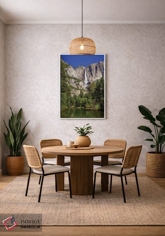 تابلو دکوراتیو California, Yosemite National Park. Yosemite Falls And Merce… اثر جینز گالری - D2W