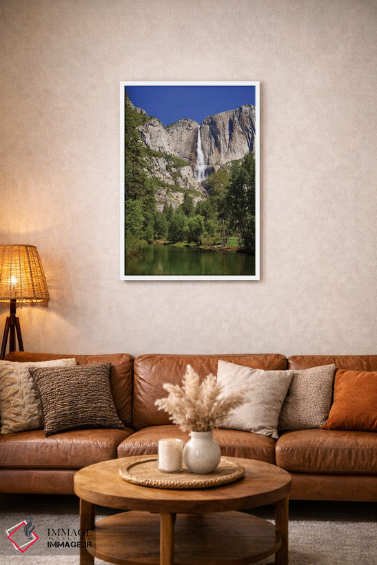 تابلو دکوراتیو California, Yosemite National Park. Yosemite Falls And Merce… اثر جینز گالری - D1W
