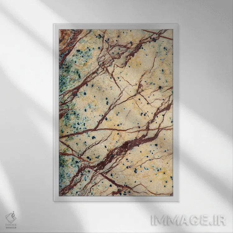 تابلو دکوراتیو California. Detail Of Cut Slab Of Marble Rock.,جزئیات تخته ب… اثر جینز گالری - نمای قابدار سفید