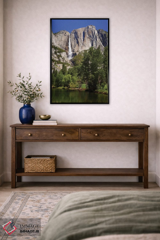 تابلو دکوراتیو California, Yosemite National Park. Yosemite Falls And Merce… اثر جینز گالری - D5B