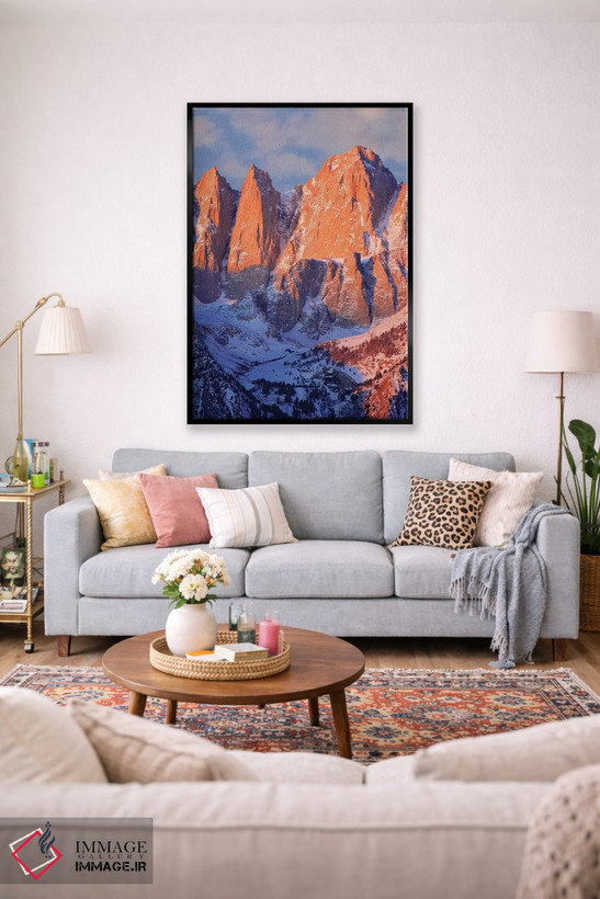 تابلو دکوراتیو California, Mt. Whitney. Mountain landscape in winter.,چشم ا… اثر جینز گالری - D1B