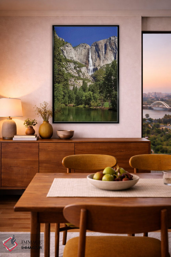 تابلو دکوراتیو California, Yosemite National Park. Yosemite Falls And Merce… اثر جینز گالری - D5B