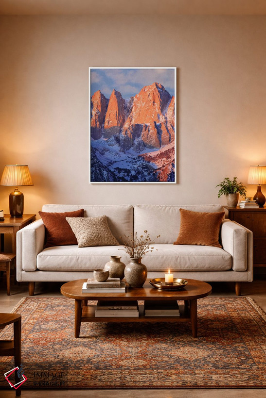 تابلو دکوراتیو California, Mt. Whitney. Mountain landscape in winter.,چشم ا… اثر جینز گالری - D2W