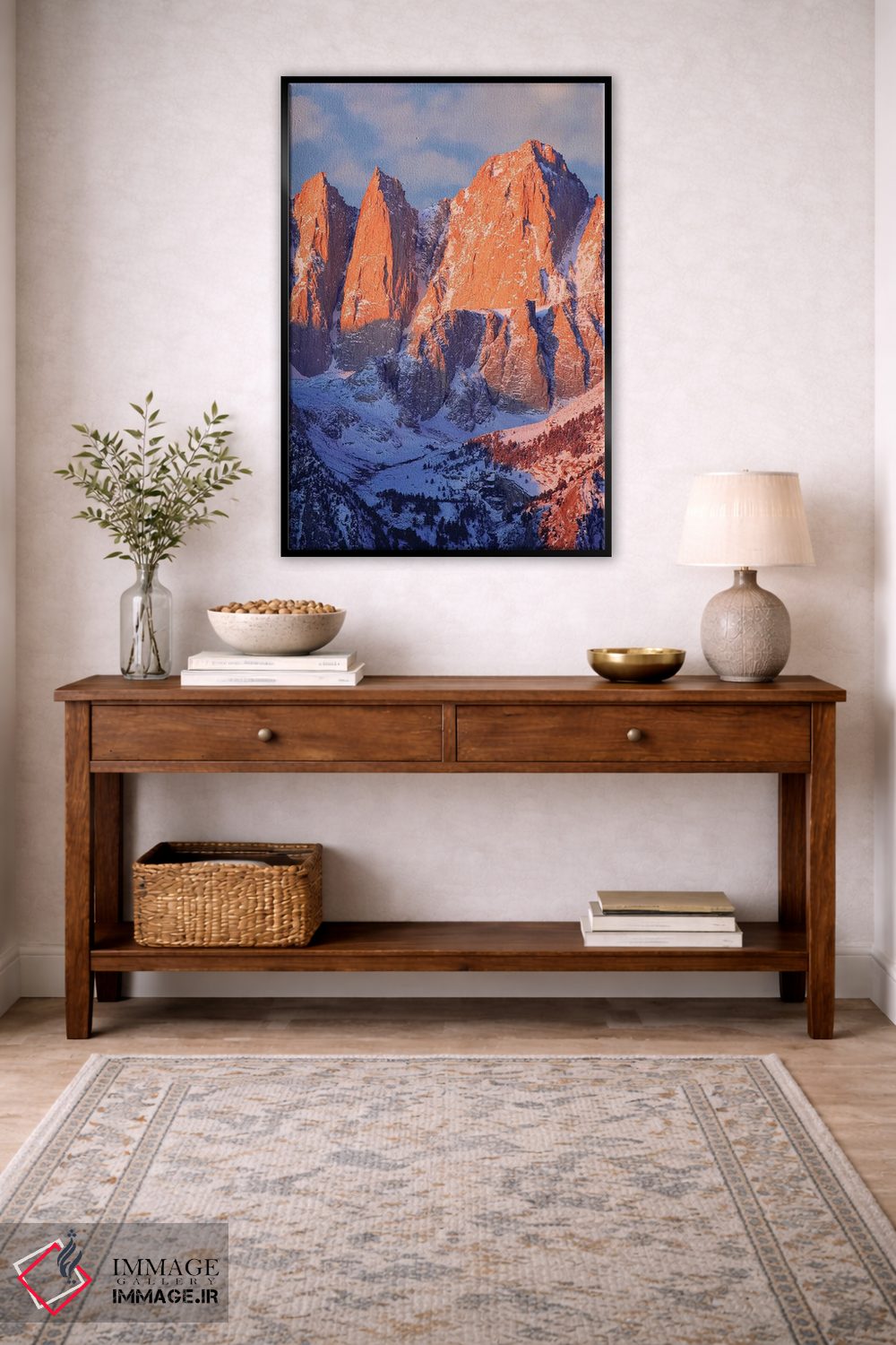 تابلو دکوراتیو California, Mt. Whitney. Mountain landscape in winter.,چشم ا… اثر جینز گالری - D4B