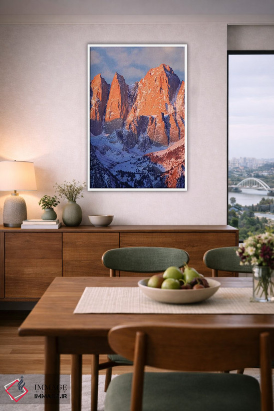 تابلو دکوراتیو California, Mt. Whitney. Mountain landscape in winter.,چشم ا… اثر جینز گالری - D5W