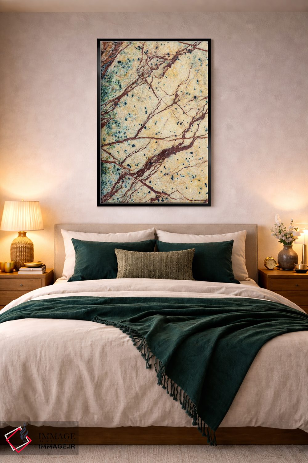 تابلو دکوراتیو California. Detail Of Cut Slab Of Marble Rock.,جزئیات تخته ب… اثر جینز گالری - D2B