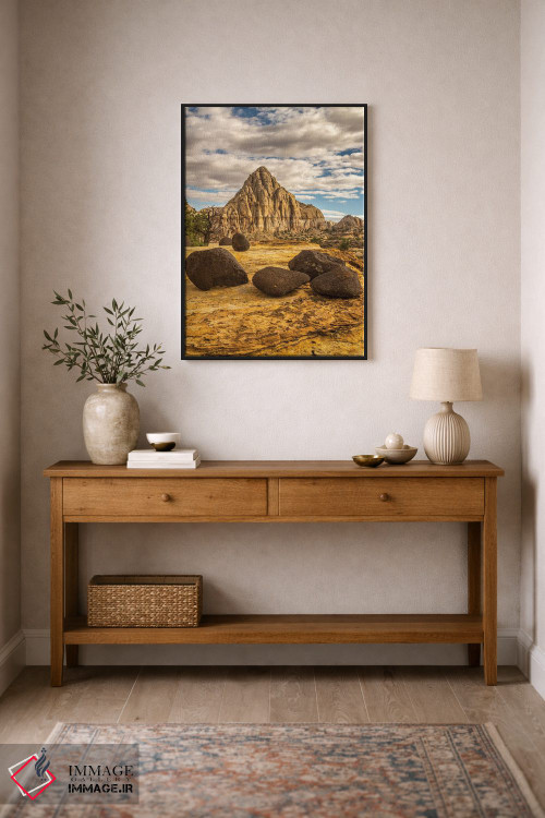 تابلو دکوراتیو Utah, Capitol Reef National Park. Pectols Pyramid in autumn.… اثر جینز گالری - D1B