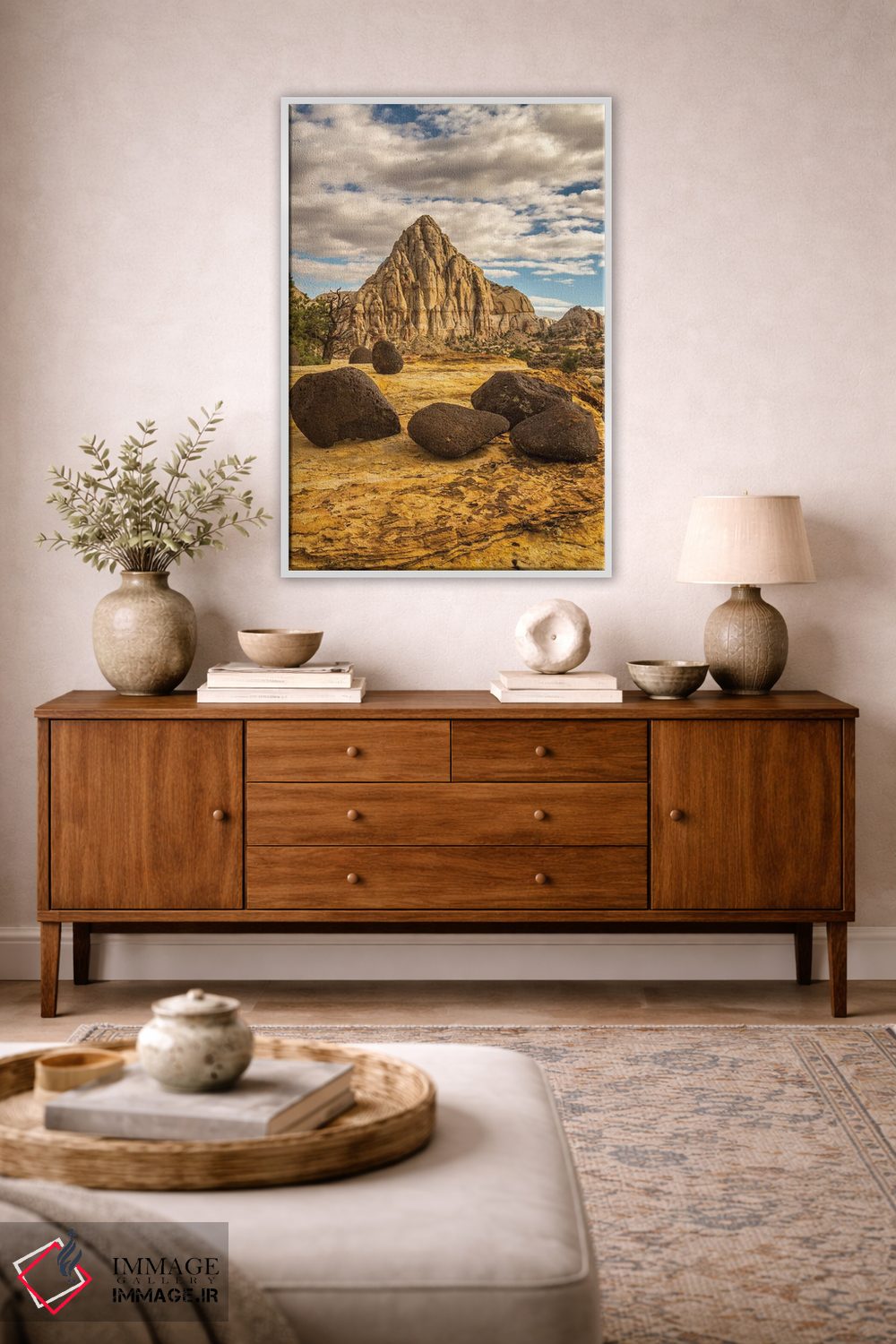 تابلو دکوراتیو Utah, Capitol Reef National Park. Pectols Pyramid in autumn.… اثر جینز گالری - D2W