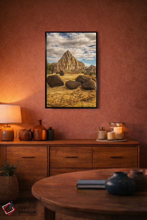 تابلو دکوراتیو Utah, Capitol Reef National Park. Pectols Pyramid in autumn.… اثر جینز گالری - D3B