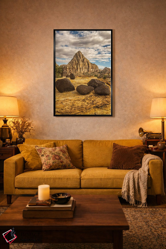 تابلو دکوراتیو Utah, Capitol Reef National Park. Pectols Pyramid in autumn.… اثر جینز گالری - D4B