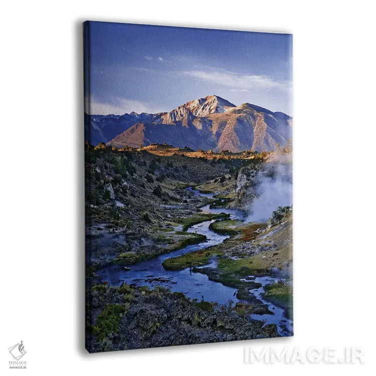 تابلو دکوراتیو California, Sierra Nevada Mountains. Sunrise on geothermal a… اثر جینز گالری - نمای پرسپکتیو محصول