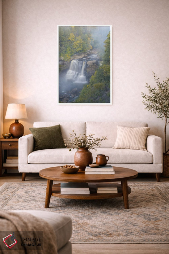 تابلو دکوراتیو West Virginia, Davis. Overview Of Waterfall In Blackwater St… اثر جینز گالری - D3W