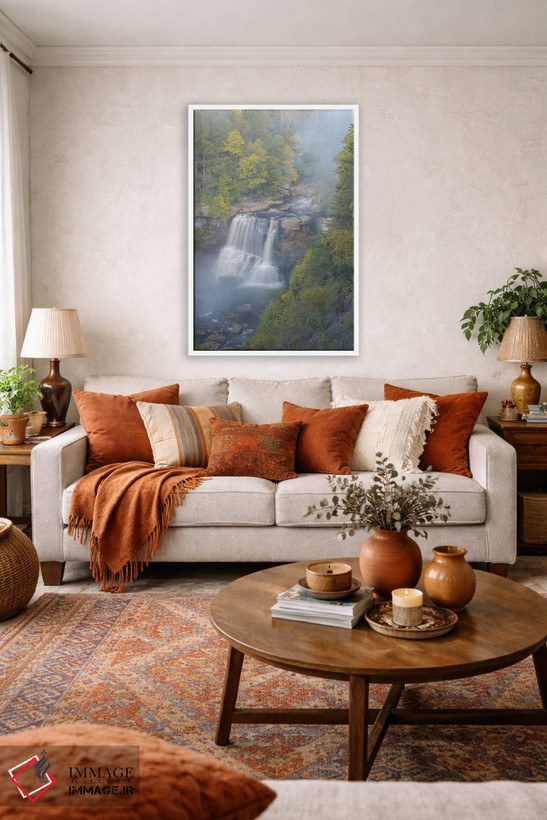 تابلو دکوراتیو West Virginia, Davis. Overview Of Waterfall In Blackwater St… اثر جینز گالری - D2W