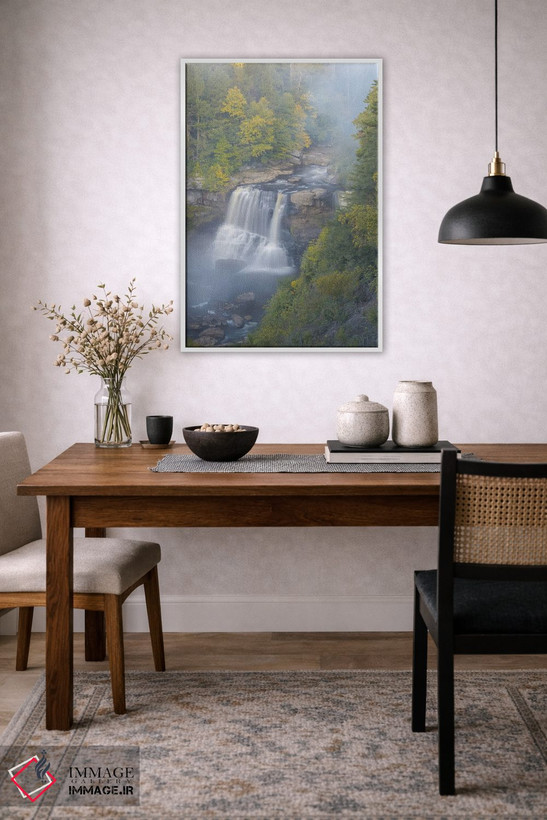 تابلو دکوراتیو West Virginia, Davis. Overview Of Waterfall In Blackwater St… اثر جینز گالری - D4W