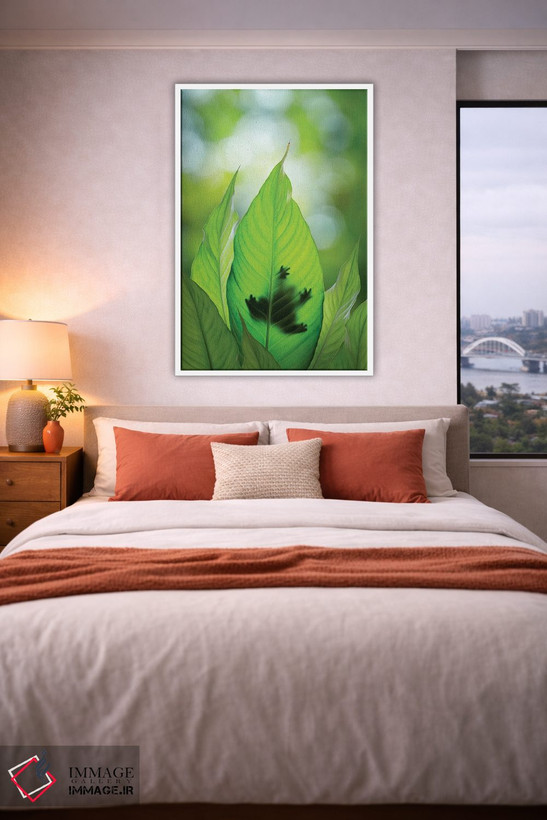 تابلو دکوراتیو Washington State, Seabeck. Composite Of Frog On Leaf.,ترکیبی… اثر جینز گالری - D3W