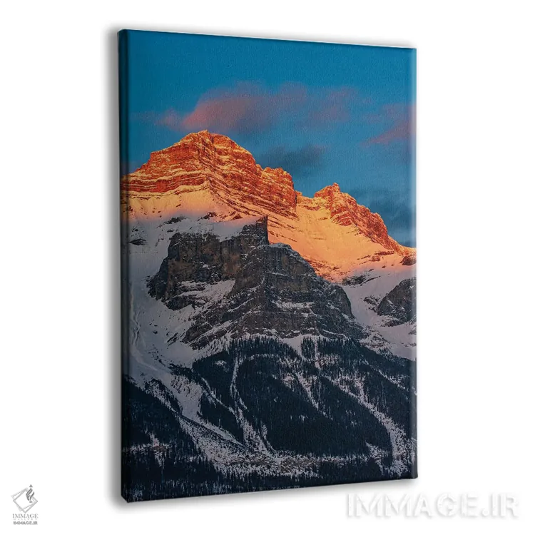 تابلو دکوراتیو کانادا، آلبرتا، پارک ملی بنف. کوه راندل در غروب اثر جینز گالری - نمای پرسپکتیو محصول