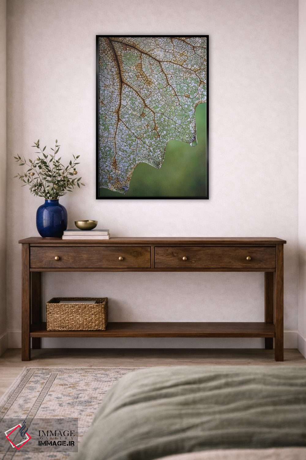 تابلو دکوراتیو Washington State, Seabeck Skeletonized Vanilla Leaf Close-Up… اثر جینز گالری - D5B