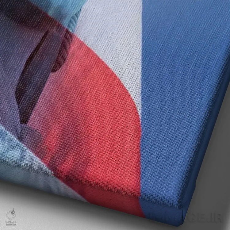 تابلو دکوراتیو آمریکا، نوادا، لاس وگاس. ترکیب تندیس آزادی و پرچم آمریکا اثر جینز گالری - نمای نزدیک بافت بوم