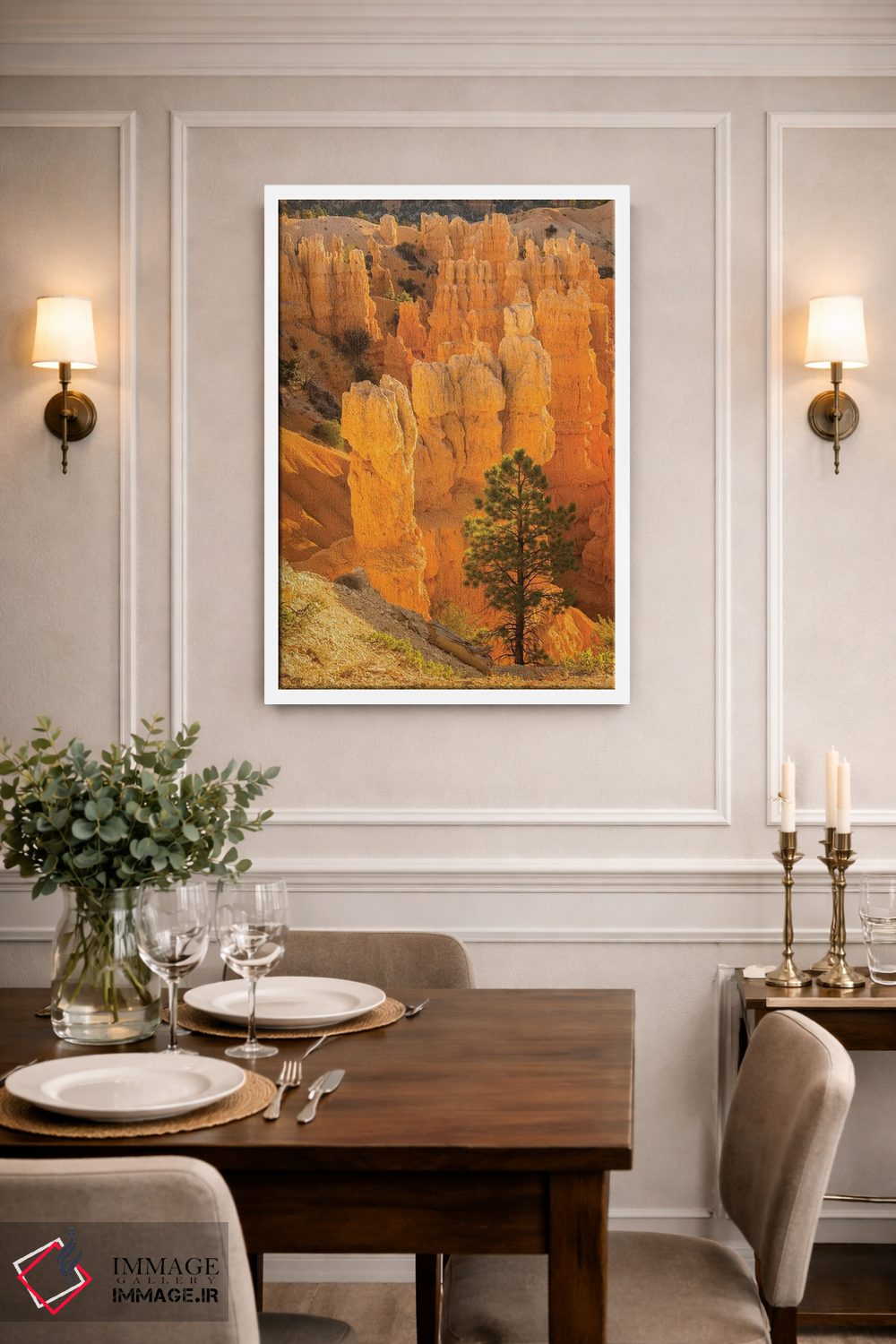 تابلو دکوراتیو آمریکا، یوتا، پارک ملی برایس کنیون. سازه های سنگی اثر جینز گالری - D1W