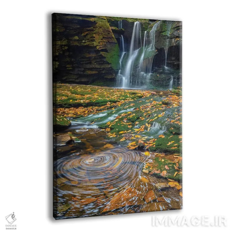 تابلو دکوراتیو West Virginia, Blackwater Falls State Park. Waterfall and wh… اثر جینز گالری - نمای پرسپکتیو محصول