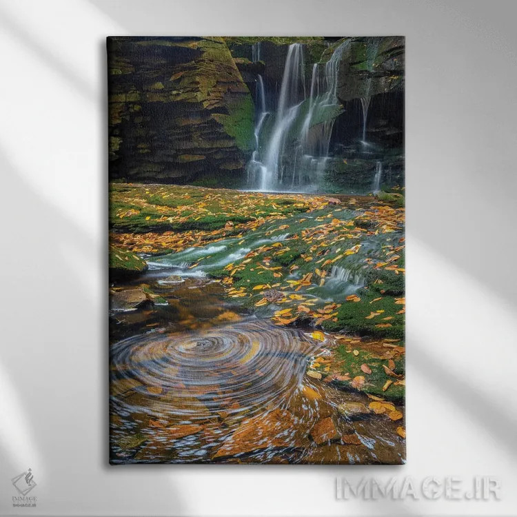 تابلو دکوراتیو West Virginia, Blackwater Falls State Park. Waterfall and wh… اثر جینز گالری - نمای روبهرو روی دیوار