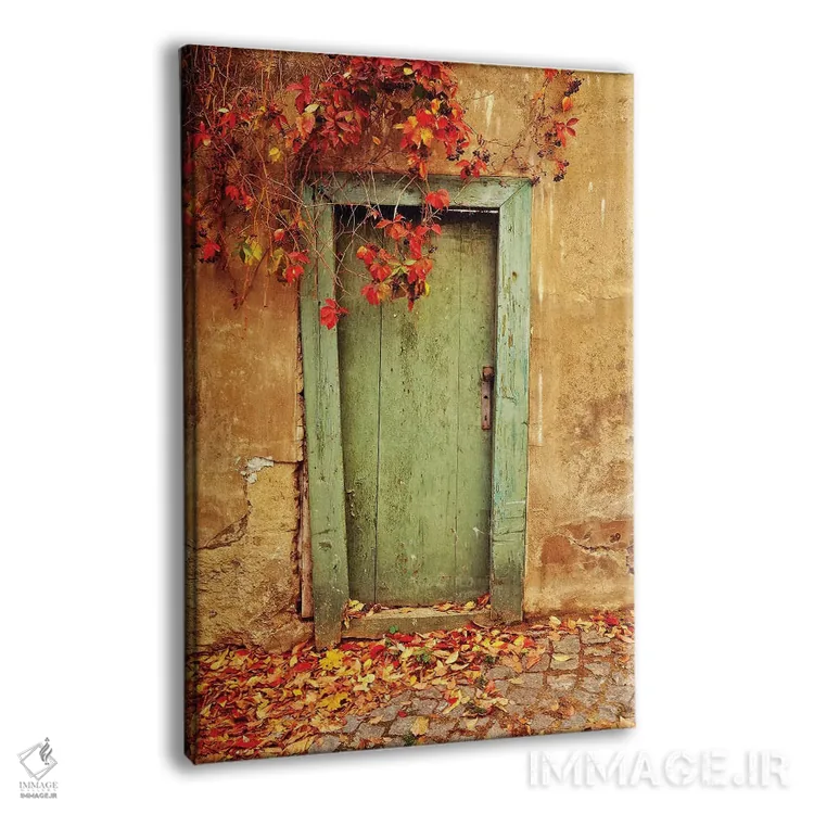 تابلو دکوراتیو Prague. Weathered door.,جمهوری چک، پراگ. در کهنه و فرسوده اثر جینز گالری - نمای پرسپکتیو محصول