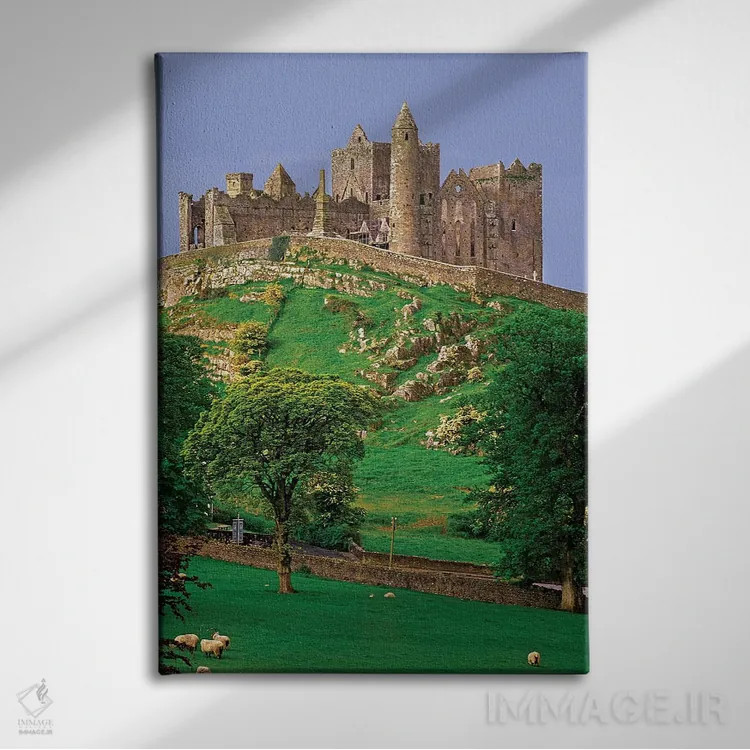 تابلو دکوراتیو County Tipperary. View Of The Rock Of Cashel, A Medieval For… اثر جینز گالری - نمای روبهرو روی دیوار