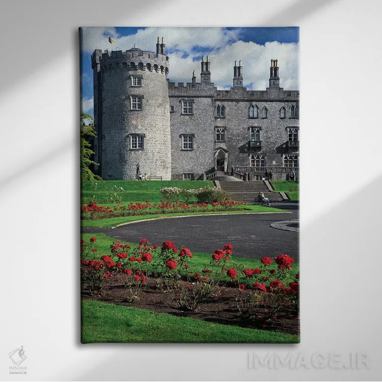 تابلو دکوراتیو Kilkenny. View Of Kilkenny Castle.,ایرلند، کیلکنی. نمای قلعه… اثر جینز گالری - نمای روبهرو روی دیوار