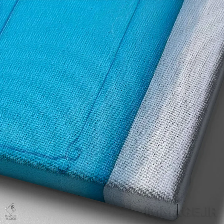 تابلو دکوراتیو Morocco, Chefchaouen. Blue door in white building.,آفریقا، م… اثر جینز گالری - نمای نزدیک بافت بوم