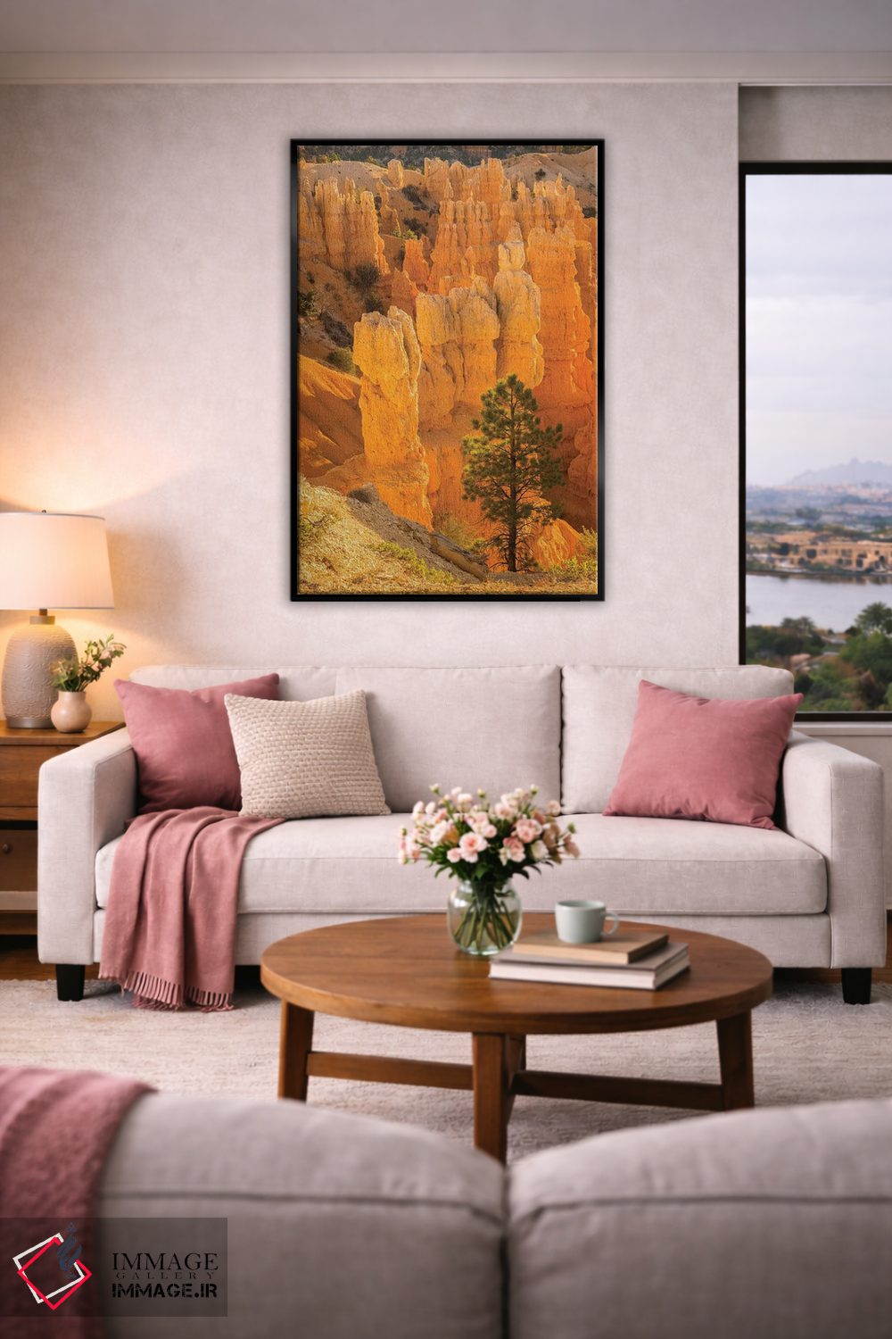 تابلو دکوراتیو آمریکا، یوتا، پارک ملی برایس کنیون. سازه های سنگی اثر جینز گالری - D6B